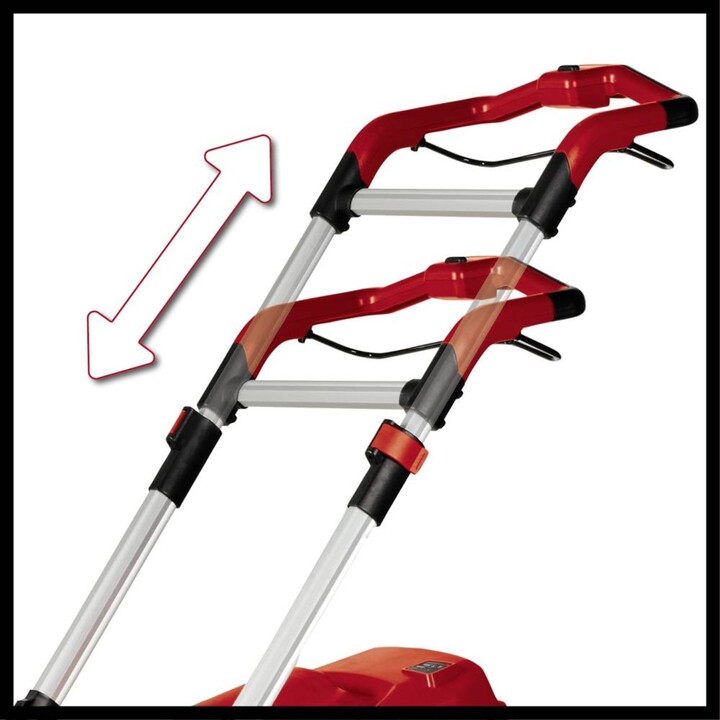 Cortacésped inalámbrico Einhell Professional RASARRO 36/42 (2x5,2Ah) con batería recargable + cargador doble + batería de repues