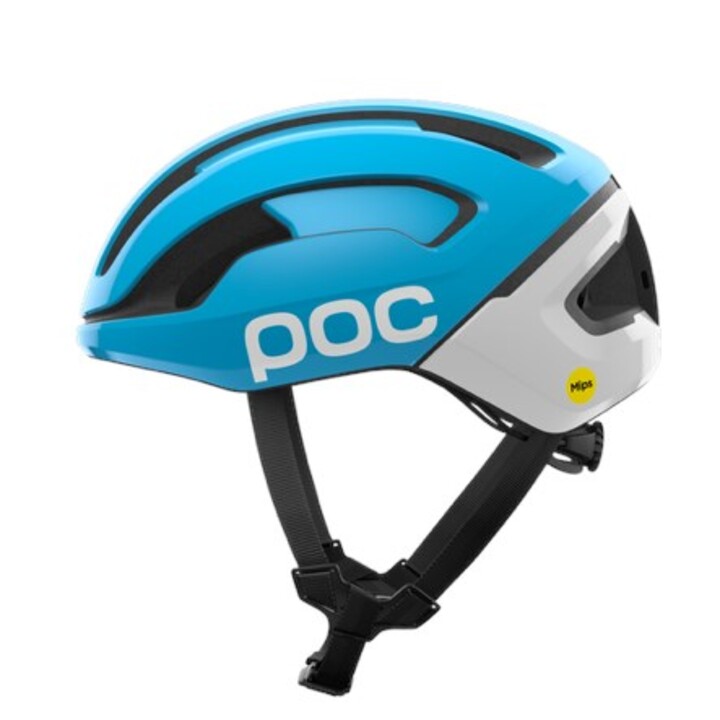 Casco da ciclismo POC Omni Beacon MIPS, blu e bianco - 50/56