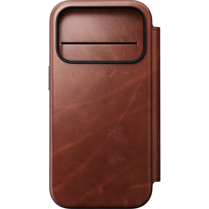Custodia per cellulare Nomad Modern in pelle, formato folio, 16 cm (6,3"), marrone.