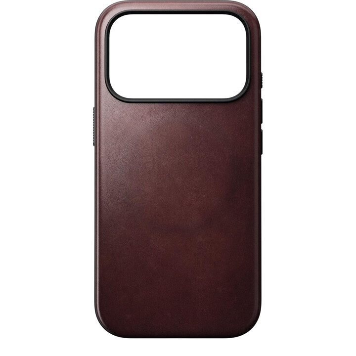 Nomad Modern Leather Case for 16 cm (6.3") mobile phone, Burgundy