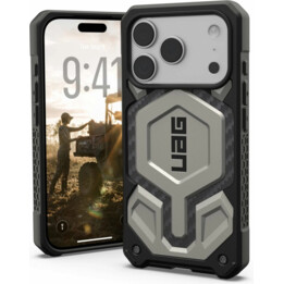 Capa UAG Monarch Pro para iPhone 17 Pro compatível com MagSafe (Titânio)