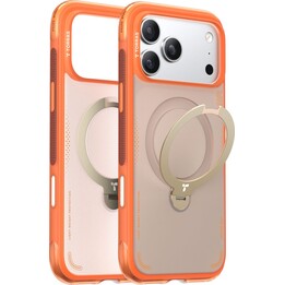 Capa TORRAS Ostand Spin Air - Compatível com MagSafe para iPhone 17 Pro (Laranja Horizonte)