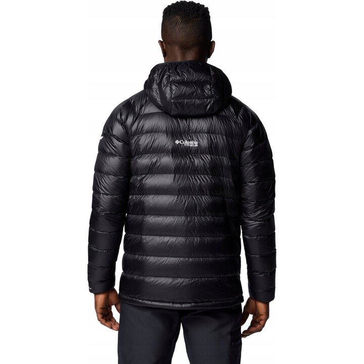 Jaqueta com capuz Columbia Arctic Crest Down - Preta, Tamanho: G