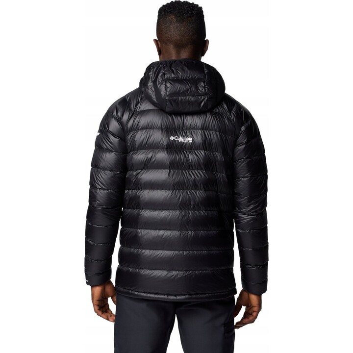 Jaqueta com capuz Columbia Arctic Crest Down - Preta, Tamanho: G