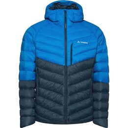Jaqueta com capuz e enchimento de plumas Vaude Monviso - Azul Radiante Tamanho: G