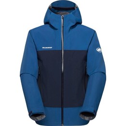 Chaqueta con capucha Mammut Crag HS - tschiel/marine talla: l