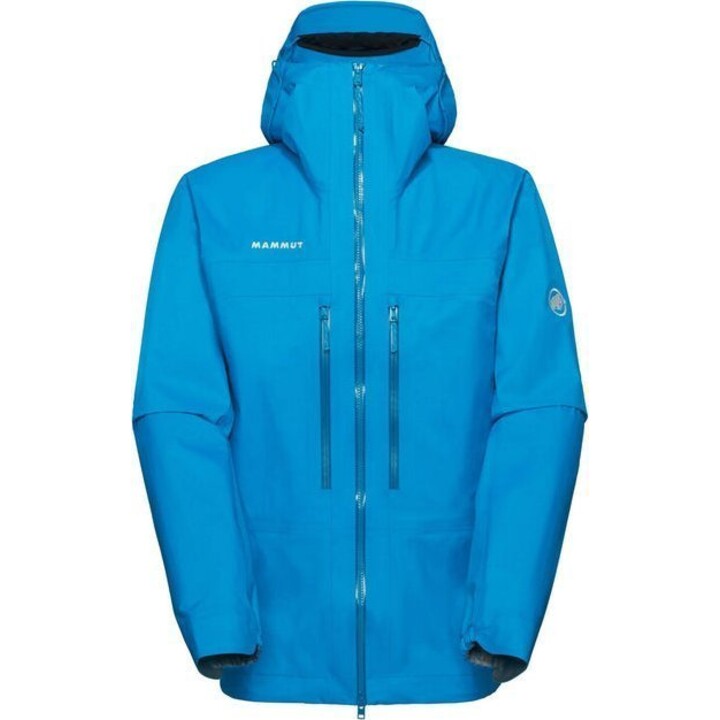 Jaqueta com capuz Mammut Taiss Light HS - azul glaciar, tamanho: M