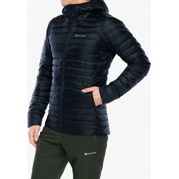 Giacca Montane Anti Freeze Lite in piuma con cappuccio - Nera Taglia: M
