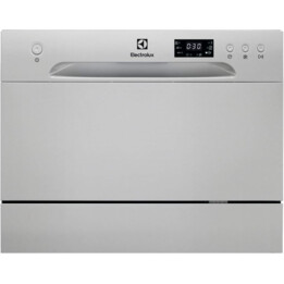 Electrolux ESF2400OS, Kompakter freistehender Geschirrspüler für 6 Gedecke mit Energiesparprogrammen, Silber