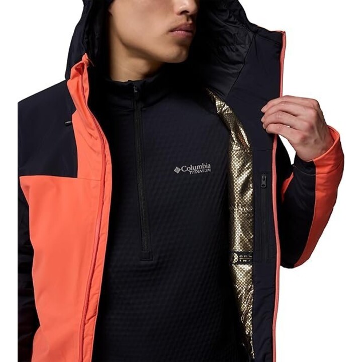 Kurtka narciarska Columbia Cirque Bowl Jacket - black/zing rozmiar: m