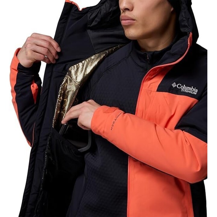 Kurtka narciarska Columbia Cirque Bowl Jacket - black/zing rozmiar: m