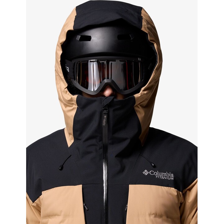 Columbia Glacier Ridge Down Jacket - Canoe/Black Size: L