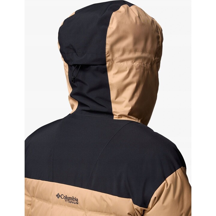 Columbia Glacier Ridge Down Jacket - Canoe/Black Size: L