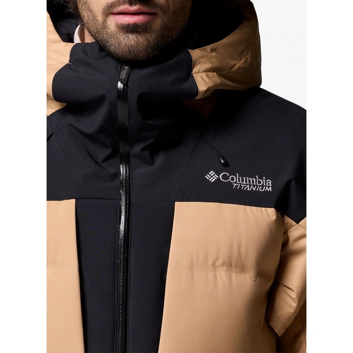 Columbia Glacier Ridge Down Jacket - Canoe/Black, Size: M