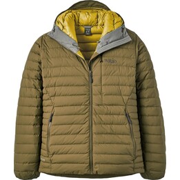 Kurtka puchowa Rab Microlight Windstopper Hoody - oak rozmiar: l