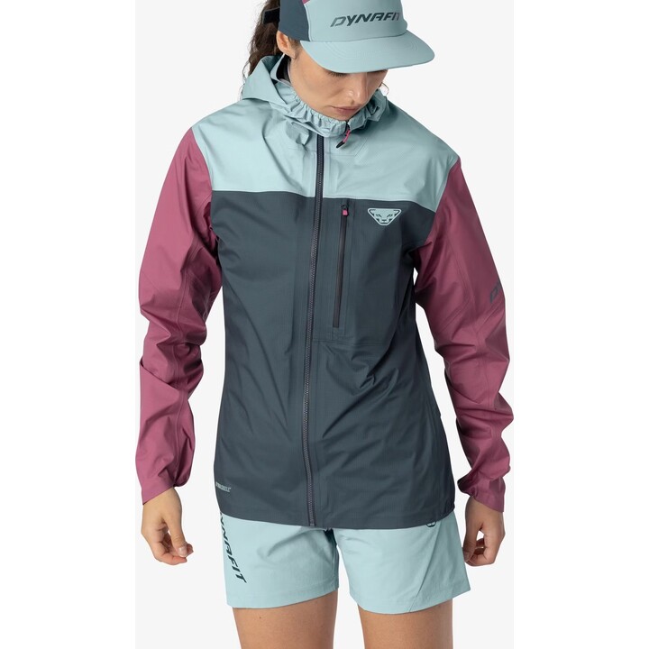 Dynafit Traverse 3L Women's Jacket - Ash Grey/Cloud Blue Softshell Jacket, Size XS