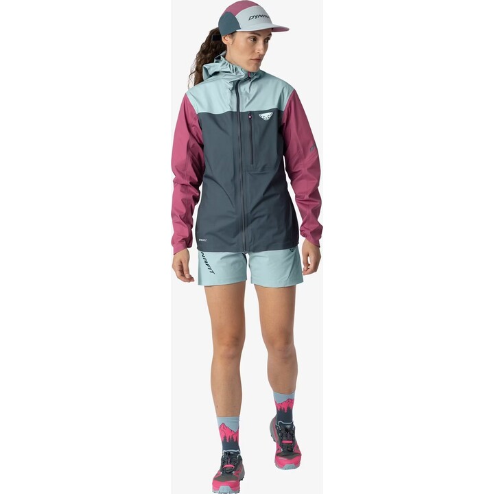 Dynafit Traverse 3L Women's Jacket - Ash Grey/Cloud Blue Softshell Jacket, Size XS