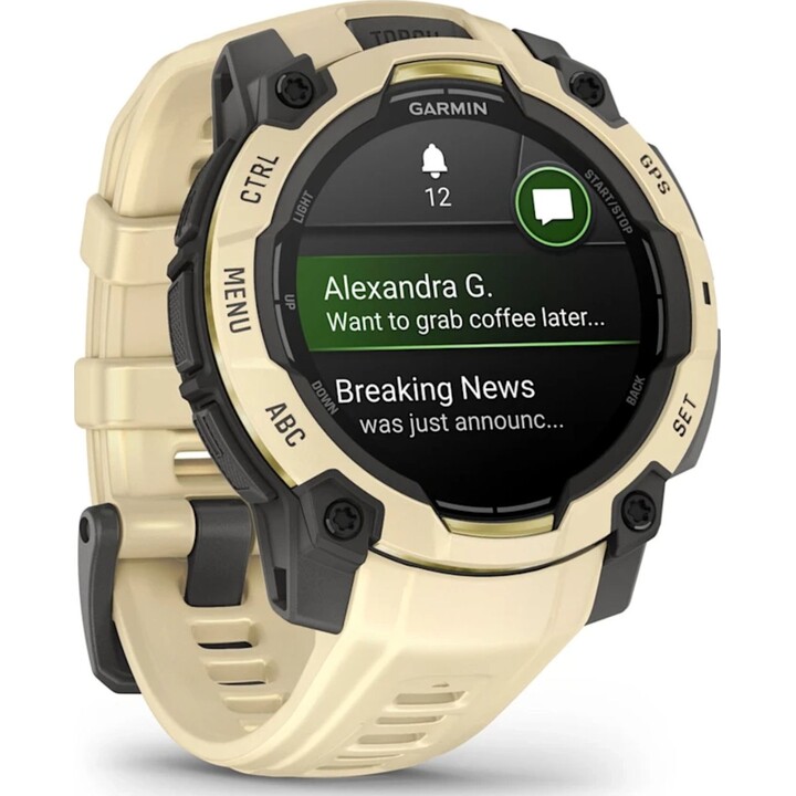 Garmin Instinct 3 AMOLED GPS 45mm Silicona Citrino/Gris