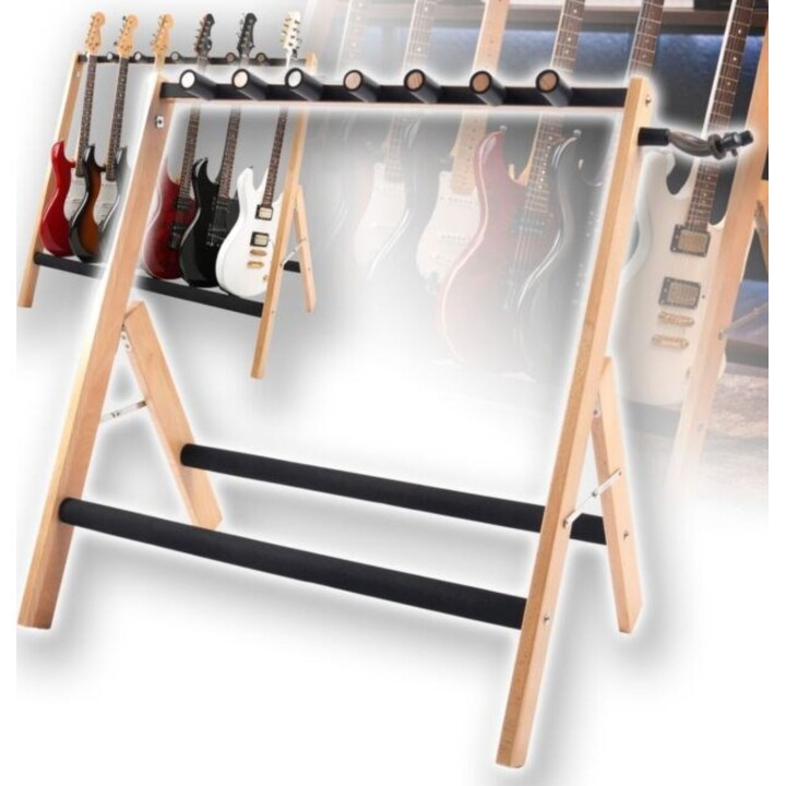 Supporto per chitarra DNA GS5, supporto multilivello per 5 chitarre