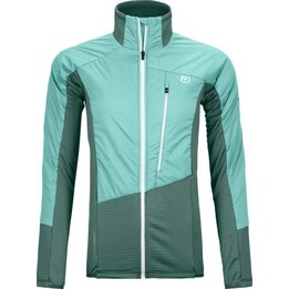 Chaqueta híbrida de lana suiza Ortovox Westalpen para mujer - gris ártico oscuro, talla: M