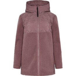 Chaqueta híbrida Didriksons Bibi Fullzip 2 para mujer - Color vino desteñido Talla: M