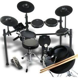Bateria eletrónica V-TONE ED PRO 1 com 8 pads, mais de 200 sons e USB/MIDI