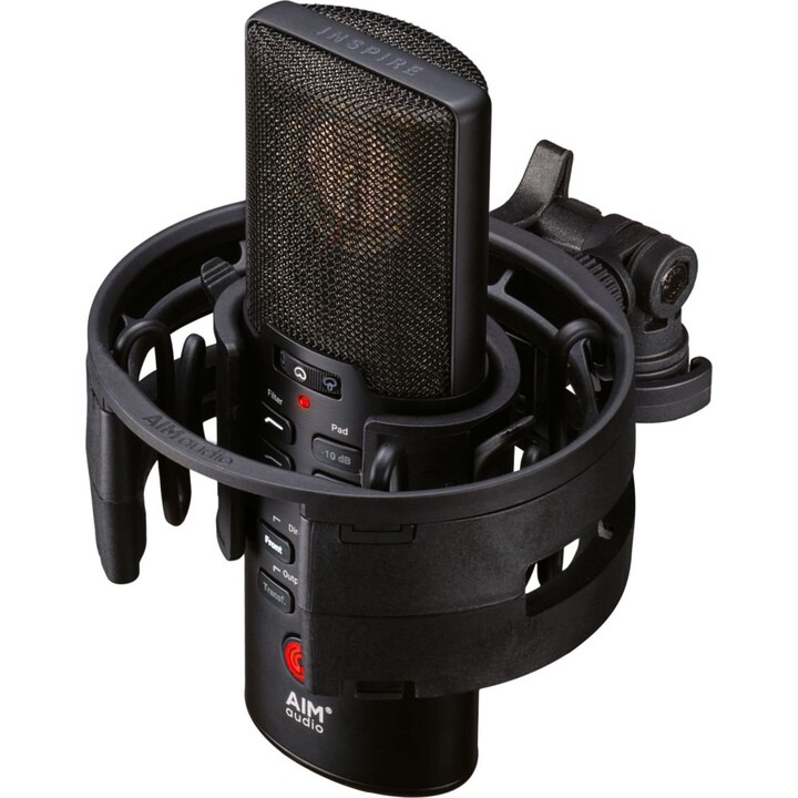 PAQUETE AIM AUDIO INSPIRE+ - Micrófono de condensador de diafragma grande