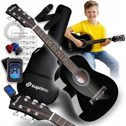 Chitarra acustica SUPRIMO JRA SET BK 1/4 nera