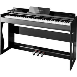 Digitalpiano Kruger&Matz KMDP-135, Farbe Schwarz Hochglanz