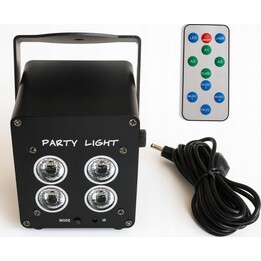 LIGHT4ME ACCU PAR 4x3W Faretto ricaricabile a 360°