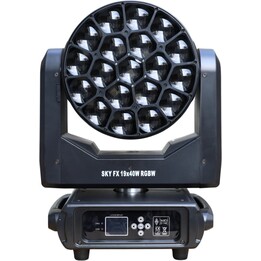 Light4Me Sky FX 19x40W RGBW Wash Moving Head Light