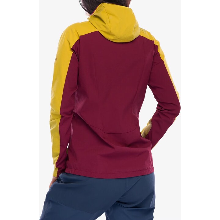 La Sportiva Aequilibrium Speed Jacket - Women´s softshell jacket, redwood/savanna color, size: S