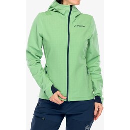 Kurtka softshell damska La Sportiva Descender Storm Jacket - aspen green/night sky rozmiar: s
