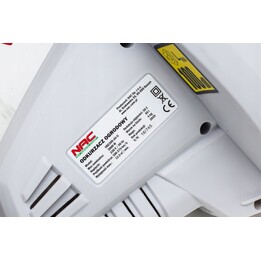 Soprador de folhas elétrico NAC VBE300-AS-G 3000 W 250 km/h Preto e Branco