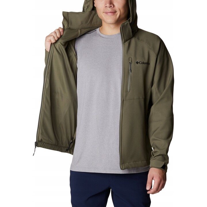 Kurtka softshell Columbia Cascade Ridge III Softshell - stone green rozmiar: s
