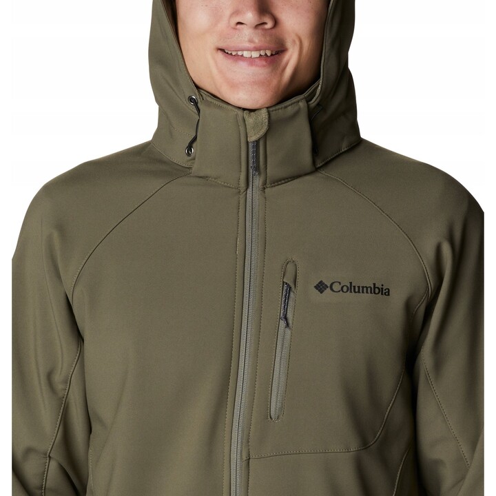Kurtka softshell Columbia Cascade Ridge III Softshell - stone green rozmiar: s