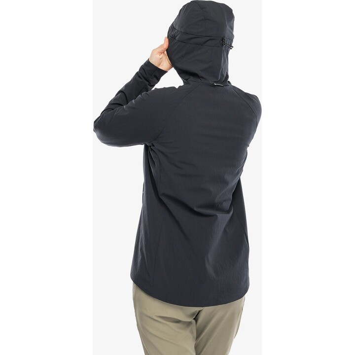 Giacca softshell da donna Montane Khamsin con cappuccio - Nera Taglia: M