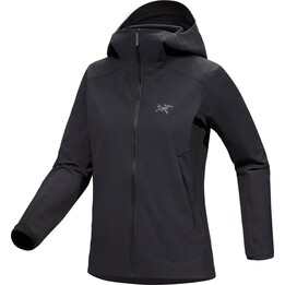 Jaqueta softshell feminina Cotopaxi Yermo com capuz - preta, tamanho M.