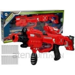 Pistola de brinquedo com cartuchos de espuma que brilham no escuro, alcance sonoro de 45 metros, 8456 Lean Toys