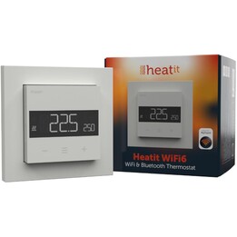 Heatit WiFi6 Wi-Fi thermostat white RAL 9003, 3600 W, 16 A