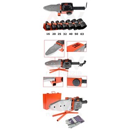 Máquina de solda MAR-POL para tubos de PVC de grande diâmetro / 1500 W