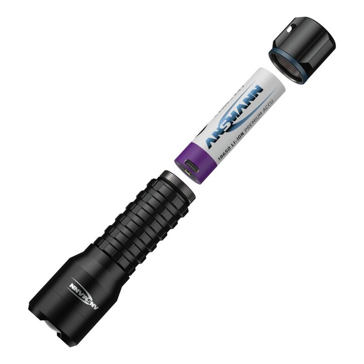 Ansmann TS1000RF Black LED Handheld Flashlight