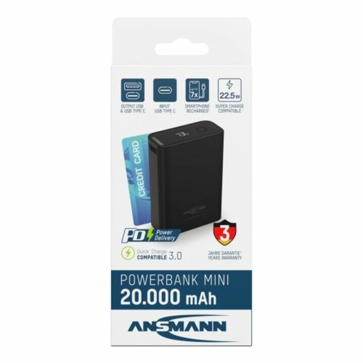 Ansmann PB222PD Lithium Polymer 20000 mAh Black