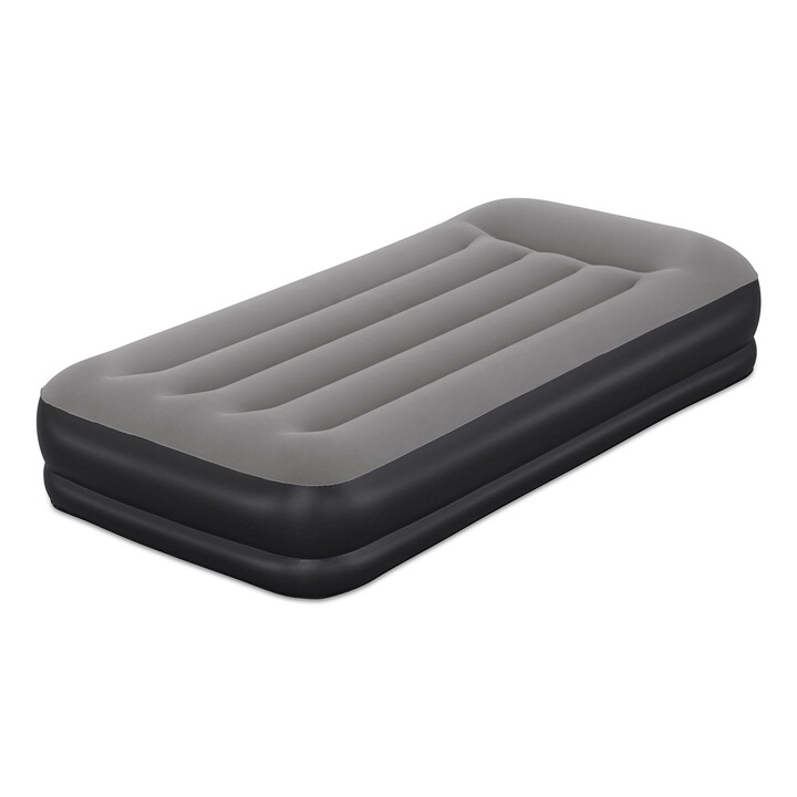 Colchão inflável Bestway 671BT, solteiro, preto, cinza, unissex