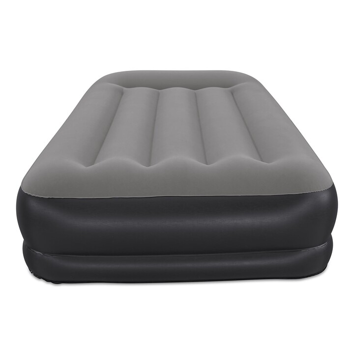 Colchão inflável Bestway 671BT, solteiro, preto, cinza, unissex