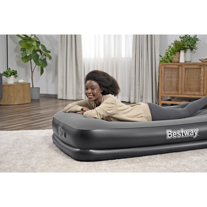 Bestway 671BT colchón hinchable Colchón individual Negro, Gris Unisex