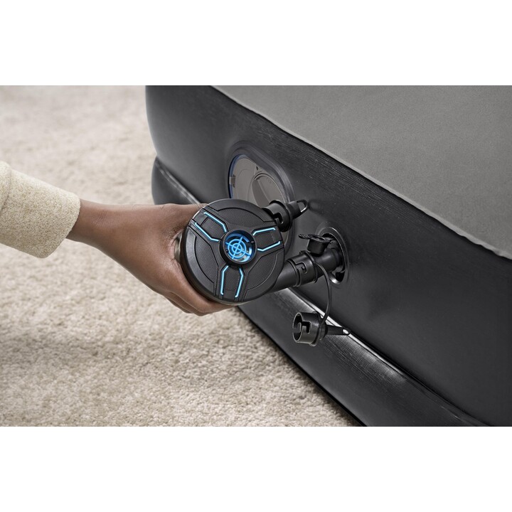 Colchão inflável Bestway 671BT, solteiro, preto, cinza, unissex