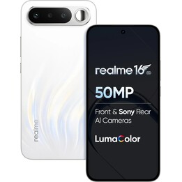 Realme 16 5G, 8GB 256GB, 6,57 LCD IPS HD+, 5000mAh, Branco Ar