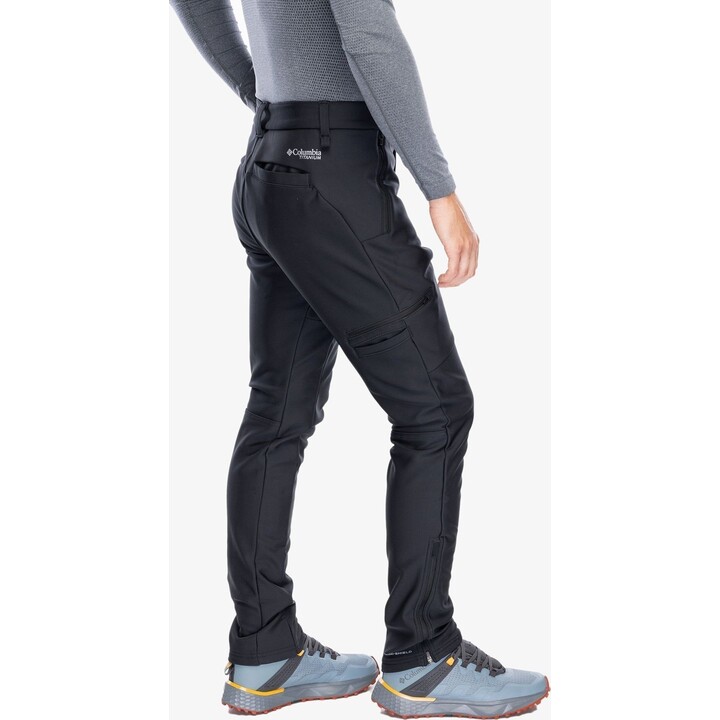 Calça softshell Columbia Vast Canyon - preta, tamanho: P