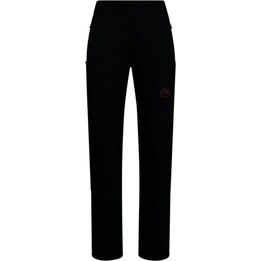 Pantaloni softshell da donna La Sportiva Ikarus - nero/rosa pallido, taglia: xs